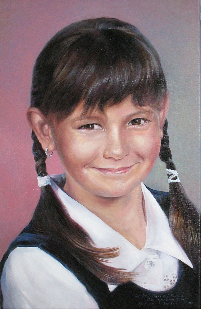 portret olejny ze zdjcia