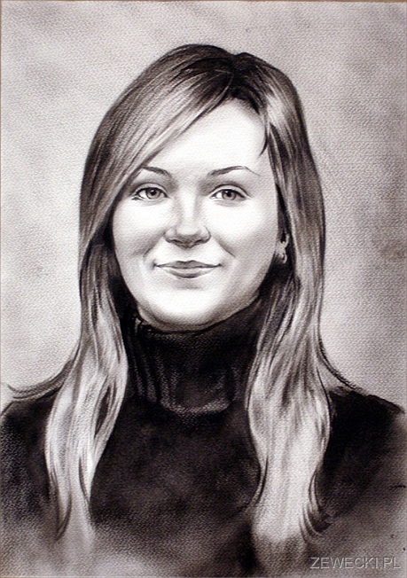 portret czarno-biay