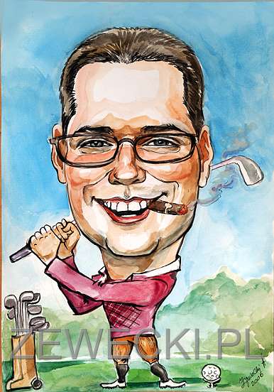golfista prezent dla męża