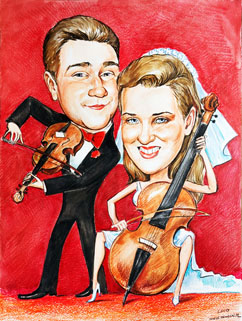 Wedding caricature1