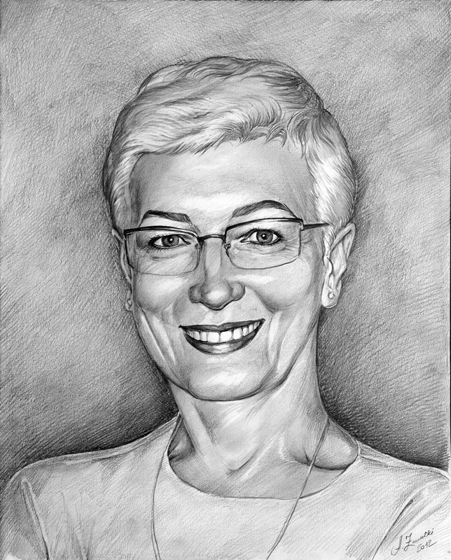 Portret kobiet ołówkiem Portret kobiety olowkiem