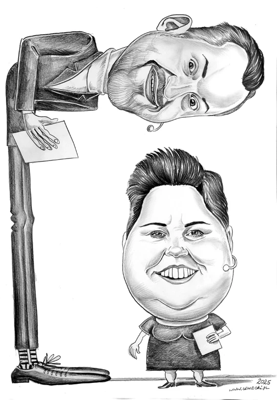 karykatura dziennikarzy