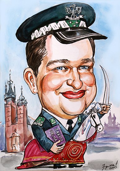 karykatura generala Krak�w