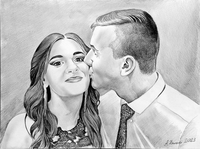 portret na walentynki portret jako prezent dla dziewczyny