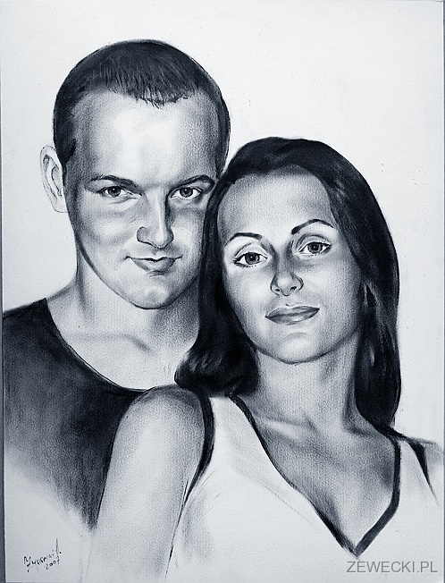 portret olejny ze zdjcia