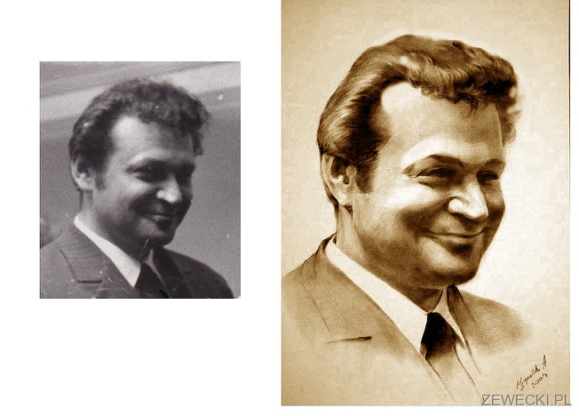 portret czarnobiały