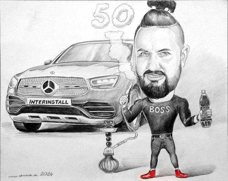karykatury w samochodzie 37