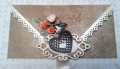 koperta rcznie robiona w stylu scrapbooking